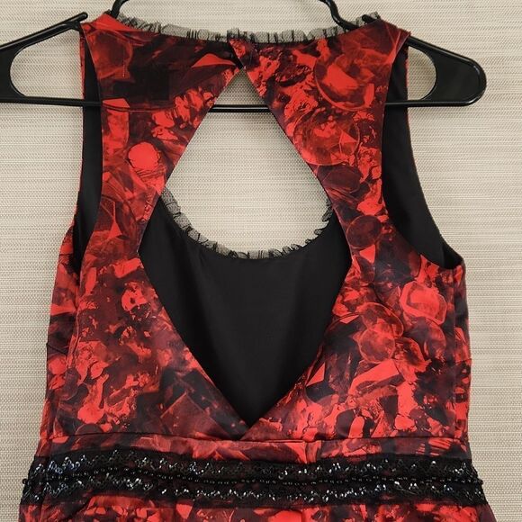 Princess Vera Wang red and black junior's size 1 formal dress - Picture 5 of 8